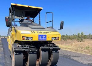 En San Pedro arrancó la colocación de mezcla asfáltica en el Corredor Agroindustrial - .::Agencia IP::.