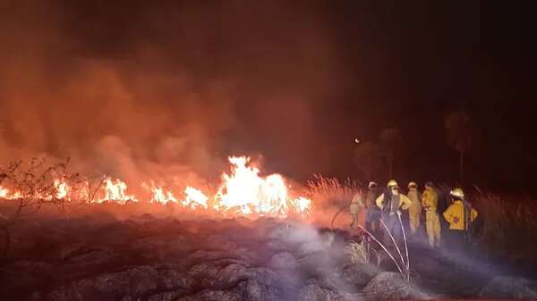 Bomberos están colapsados y ruegan parar con quemazones - Nacionales - ABC Color