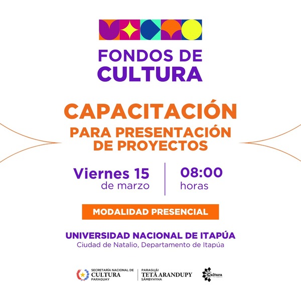 Realizarán capacitaciones para elaboración de proyectos para acceder a Fondos de Cultura - .::Agencia IP::.