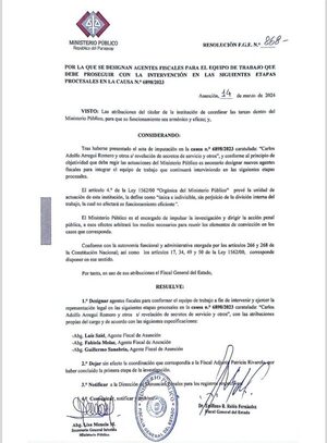 Emiliano Rolón apartó del caso Abdo a los fiscales Aldo Cantero y Giovanni Grisetti - El Trueno