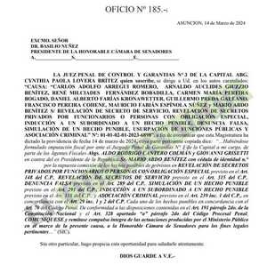 Remiten pedido de desafuero para Marito y el diputado Mauricio Espínola