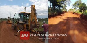 MUNICIPALIDAD DE GRAL. ARTIGAS MEJORA CONECTIVIDAD VIAL EN LA COMPAÑÍA POTRERO DUARTE. - Itapúa Noticias