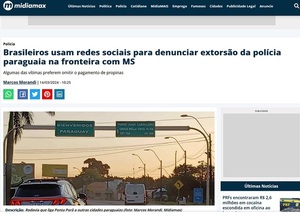 Lamentable artículo de medio brasileño sobre el accionar de la policía paraguaya