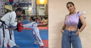 [VIDEO] Nadia Portillo ya prepara a su hija para que pueda defenderse