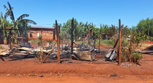 Joven despechado incendió la casa de su expareja en Hernandarias