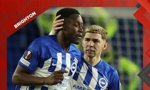 Enciso fue titular pero el Brighton estuvo lejos de la remontada y quedó fuera de la Europa League