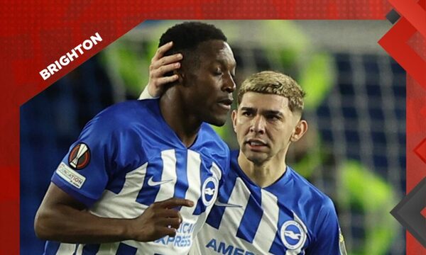 Enciso fue titular pero el Brighton estuvo lejos de la remontada y quedó fuera de la Europa League