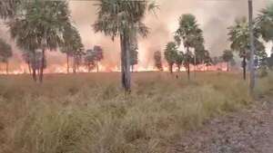 Video: logran controlar gran incendio en zona de Benjamín Aceval - Nacionales - ABC Color