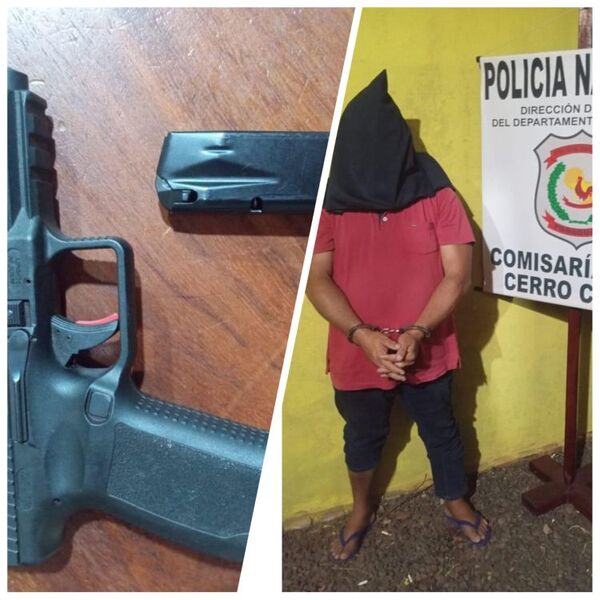 PJC: Detienen a un hombre denunciado por violencia familiar e incautan de él una pistola
