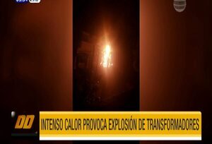 Intenso calor provoca explosión de transformador en Asunción | Telefuturo