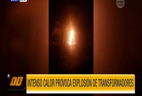 Intenso calor provoca explosión de transformador en Asunción | Telefuturo