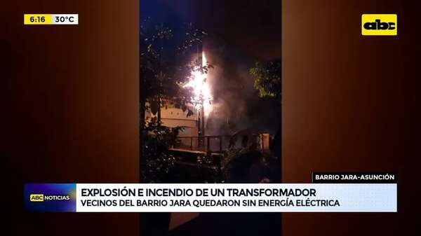 Video: Explosión e incendio de un transformador - ABC Noticias - ABC Color