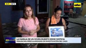 Video: La familia de un joven muerto exige justicia - ABC Noticias - ABC Color