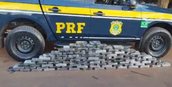 PRF incauta 105 kg de cocaína en Ponta Porã