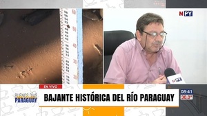 Preocupa la bajante extrema del río Paraguay - Noticias Paraguay