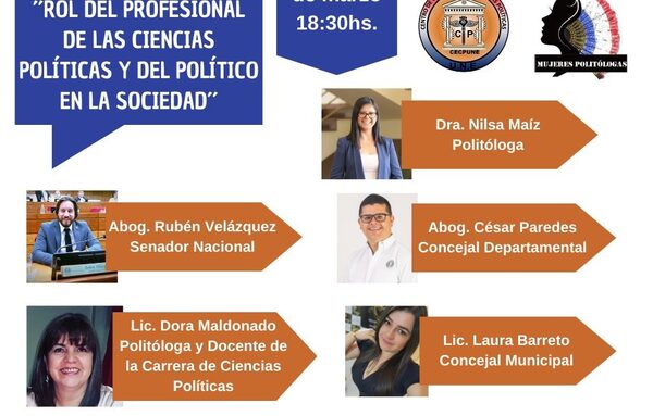 Organizan actividad denominada «El rol del profesional de las ciencias políticas y del político en la soledad»