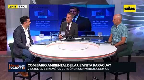 Video: comisario Ambiental de la UE visita Paraguay  - Mesa de Periodistas - ABC Color