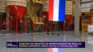 Apertura de Industria de Beneficiamiento de Semillas: innovación de la empresa Agrofértil marca hito en la historia del país - Mundo empresarial - ABC Color