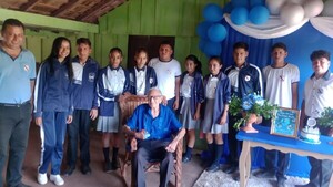 Karaí Uló cumplió 100 años y fue homenajeado por su aporte a Yatayty del Norte