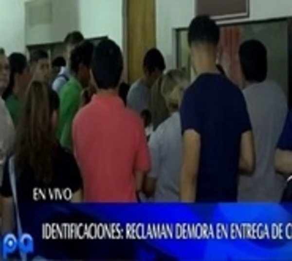 Quejas por demora en entrega de cédulas en Identificaciones - Paraguay.com