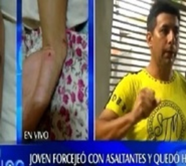 Joven resultó herido tras enfrentar a motochorros - Paraguay.com