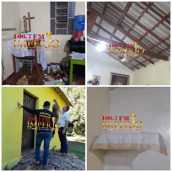 Hurtan imagen de la Virgen de Caacupé y ventiladores de una capilla de la fracción Luz Bella - Radio Imperio 106.7 FM