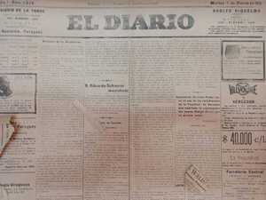Clausurado “El Diario” es herido y detenido su fundador y director Adolfo Riquelme hace 113 años - La Tribuna