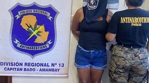 Detienen a distribuidora de drogas en Capitán Bado
