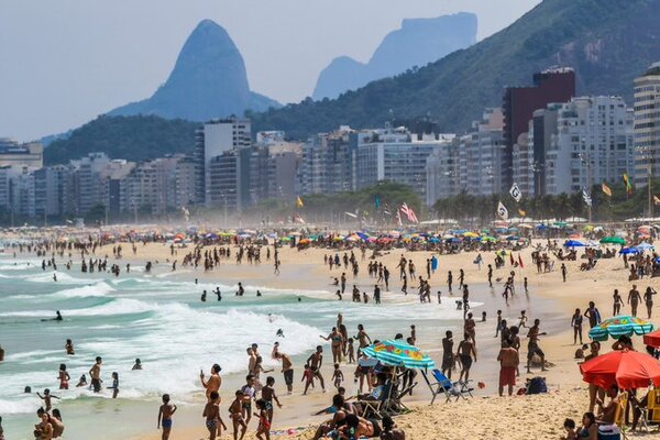 Ola de calor en la región: la térmica en Río de Janeiro superó los 60 grados