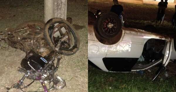 Diario HOY | Aparatoso accidente en Obligado: moto salió al paso y fue chocada por un vehículo