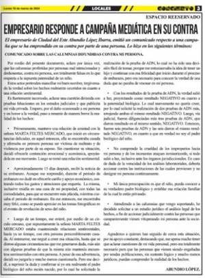 Empresario responde a campaña mediática en su contra