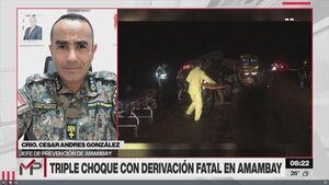 Una mujer y su bebé de 7 meses mueren en triple choque en Amambay - Megacadena - Diario Digital