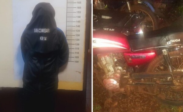 Detienen a motochorro que habría asaltado a 2 adolescentes