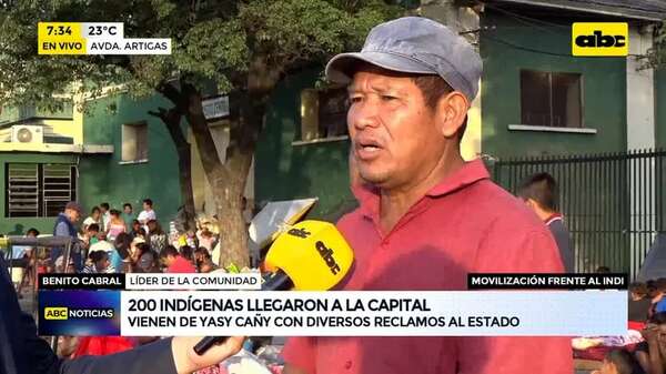 Video: Indígenas llegaron a Asunción y se reunirán con el Indi - ABC Noticias - ABC Color