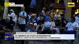 Video: Exobreros de Itaipú exigen cobro de pagos pendientes - ABC Noticias - ABC Color