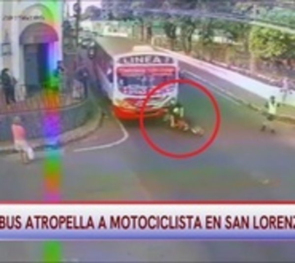 Criminal: Bus atropelló a un motociclista en San Lorenzo - Paraguay.com