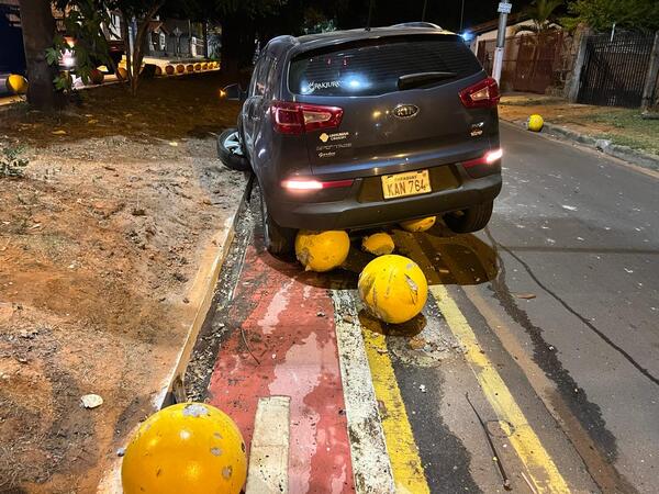 Imprudencia ocasiona otro percance en bicisenda - San Lorenzo Hoy