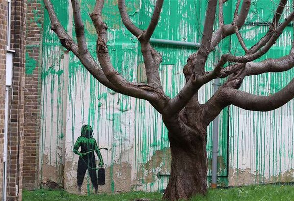 El sorprendente nuevo mural de Banksy que apareció en Londres