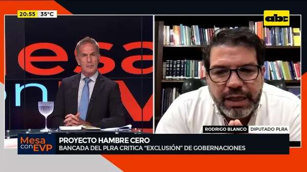 Proyecto Hambre Cero: bancada del PLRA critica “exclusión” de gobernaciones - Mesa de Periodistas - ABC Color