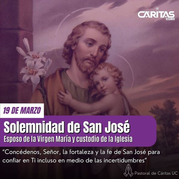 Solemnidad de San José: esposo y padre ejemplar - Portal Digital Cáritas Universidad Católica