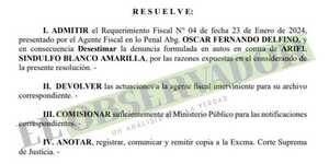Desestiman denuncia por violencia familiar contra hijo de Sindulfo Blanco