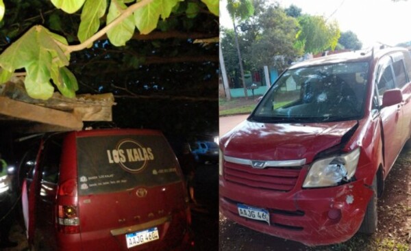 Ebrio al volante derribó parte de una vivienda, esta mañana