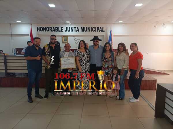 Junta Municipal homenajea a Manzana Azul, ganador de la mejor canción de rock en el Propya Awards 2024 - Radio Imperio 106.7 FM
