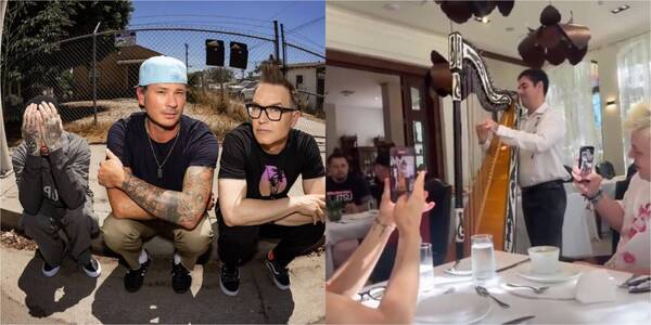 [VIDEO] Arpista paraguayo sorprendió con su talento al grupo yanqui Blink-182