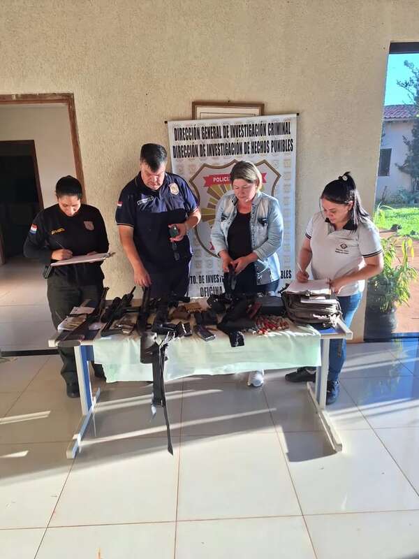 Video: incautan armas de grueso calibre en Ypejhú - Nacionales - ABC Color