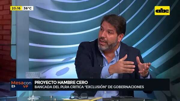Video: bancada del PLRA critica “exclusión” de gobernaciones del proyecto ‘’Hambre Cero’' - Mesa de Periodistas - ABC Color
