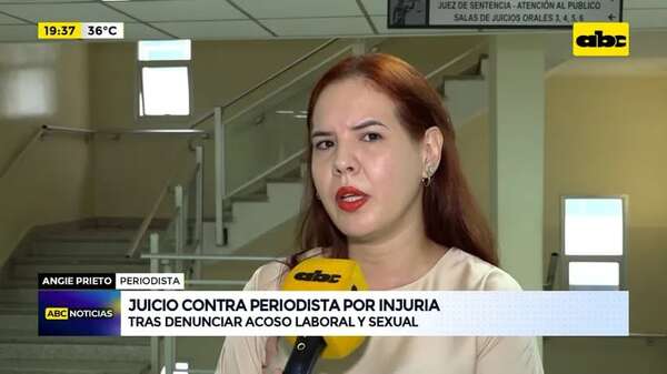 Video: juicio contra periodista por injuria, tras denunciar acoso laboral y sexual - ABC Noticias - ABC Color