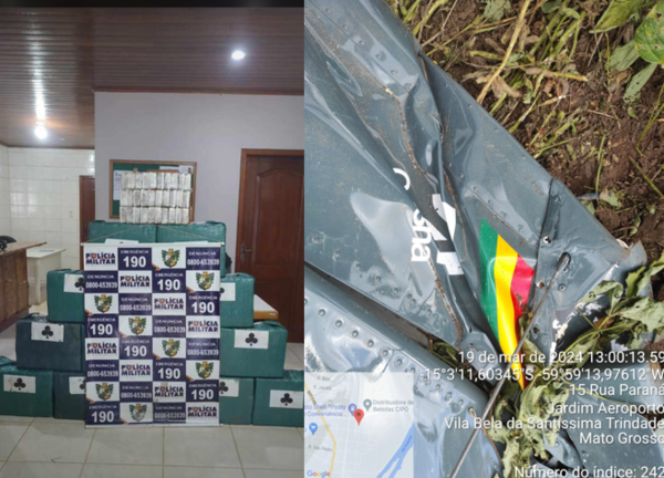 Cae avioneta boliviana con 465 kilos de droga en frontera con Brasil