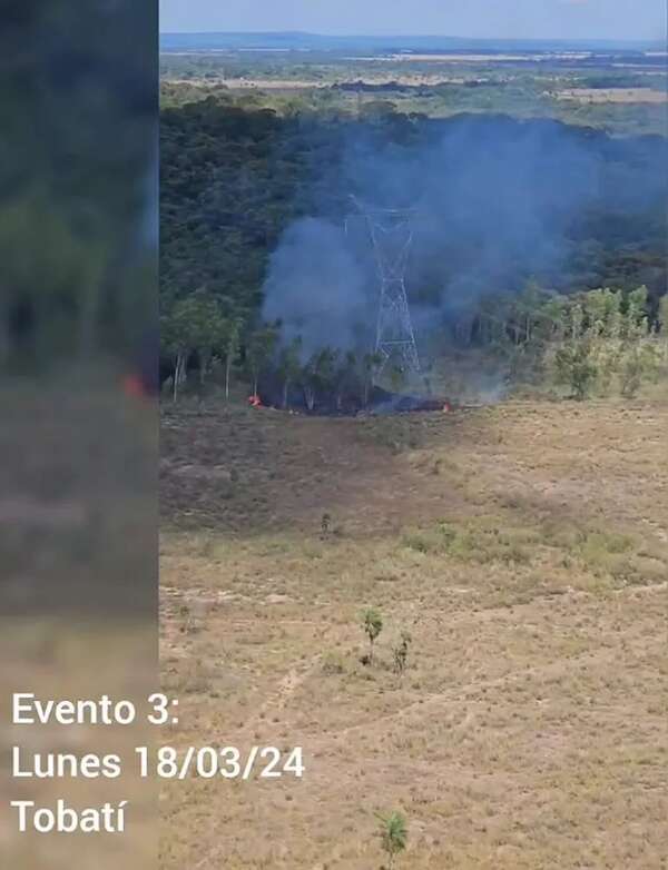ANDE: sospechan que con los incendios sabotearon líneas de 500 kV - Economía - ABC Color