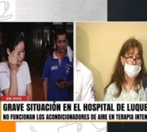 Con calor y sin aire en sala de UTI del Hospital de Luque - Paraguay.com